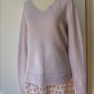 Loft sweater with blouse hem, size small